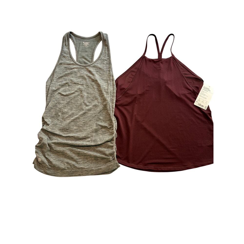 Athleta Tanks Bundle of 2 XS one is NWT workout tops fitness gym activewear